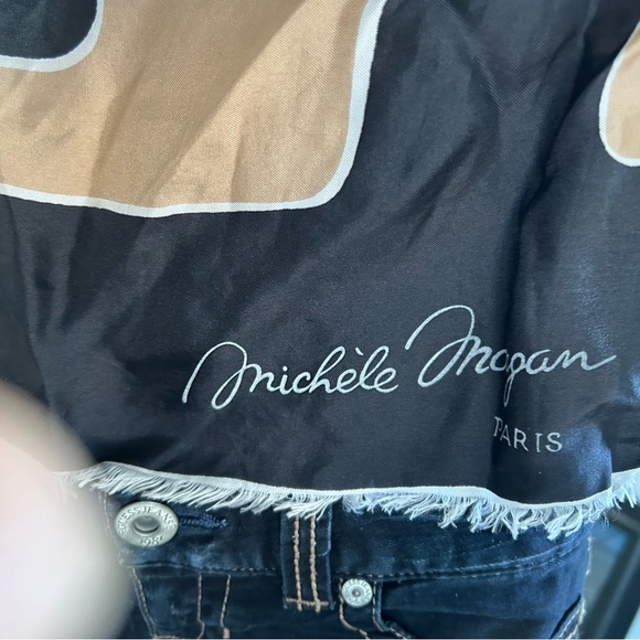 Michele Morgan Silk scarf, made in Paris, - Picture 5 of 6